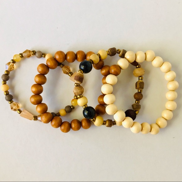 Flint+Feather Autumn Mix Bracelet Stack NWT - Picture 3 of 3